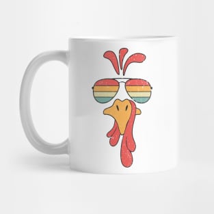 Turkey Face Sunglasses Mug